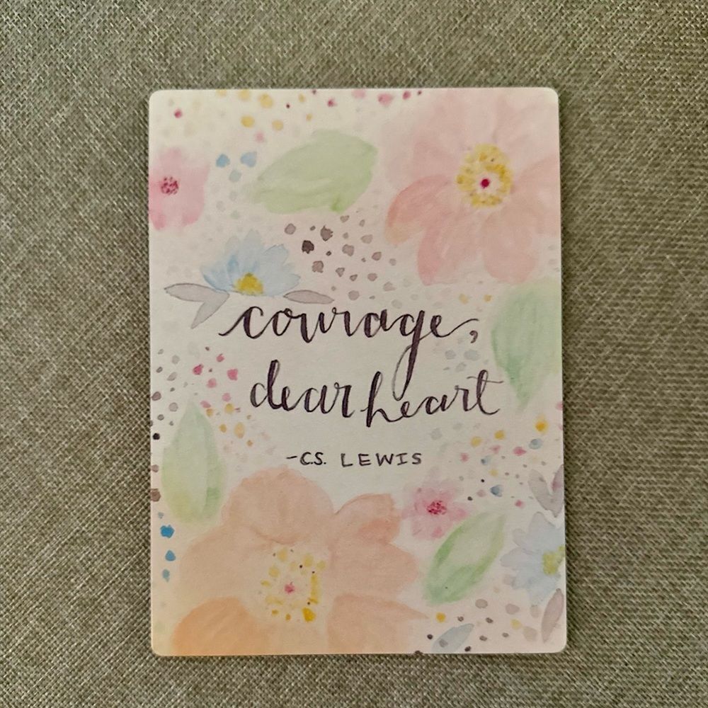 "Courage, Dear Heart" C.S. Lewis Magnet